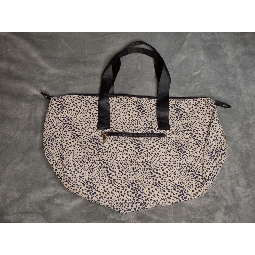 Mali + Lili Signature Leopard Print Weekender Bag Carry On Tote Zipper 21" x 12"